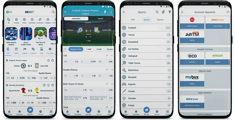Betting Options Available on 1xBet